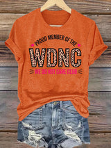 Women's  Retro Funny Proud Member Of Club Menopause Perimenopause Print T-Shirt