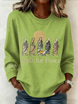 Women's Walk For Peace  Art Print Sweatshirt