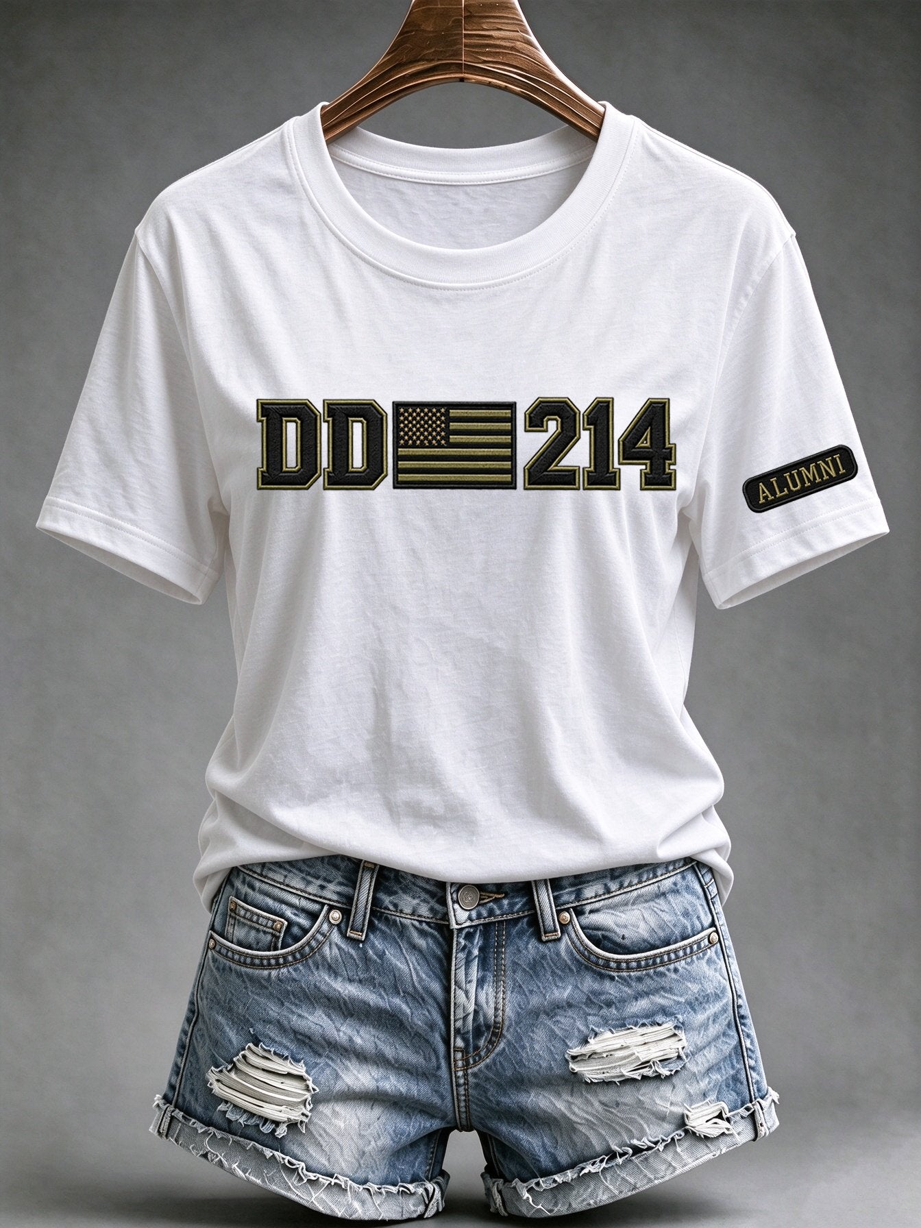 Women's Veteran DD-214 Print Casual Tee