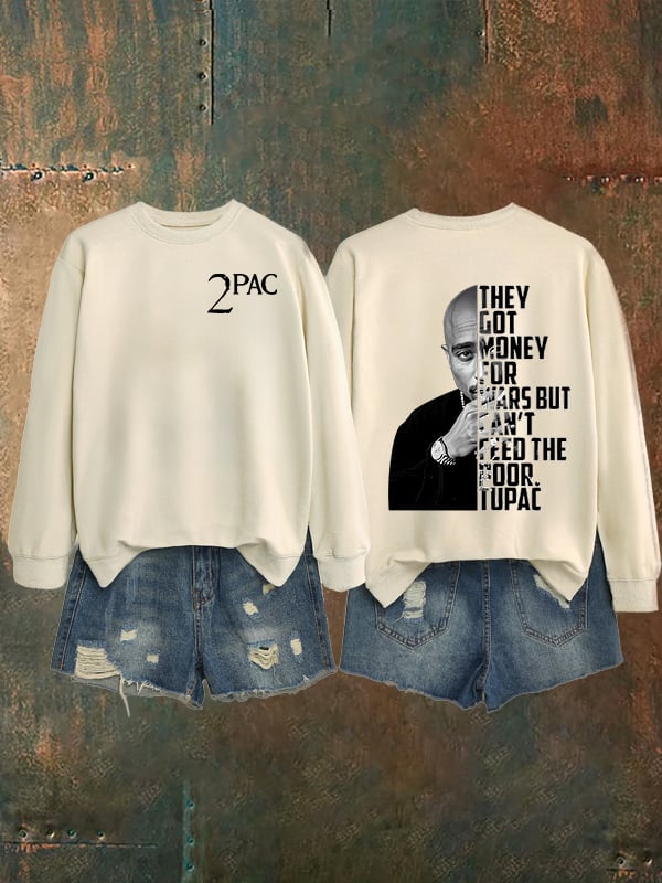 Women's  2Pac Rapper Print Sweatshirt
