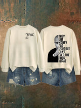 Women's  2Pac Rapper Print Sweatshirt