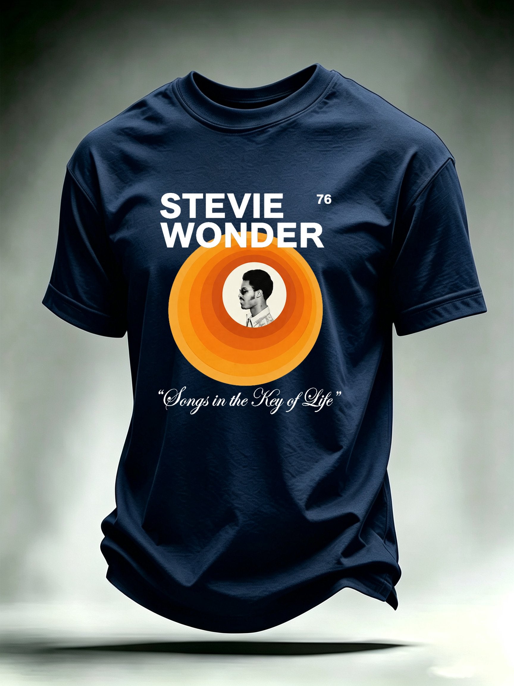 Men's Retro Album Concentric Circles Graphic Apparel Anniversary Tour Shirt