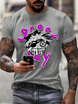 Men's Print Casual Printed T-shirt