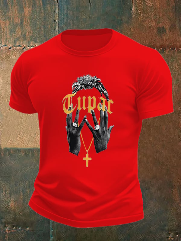 Men's Retro Rap Star Comfortable Pure Cotton T-Shirt