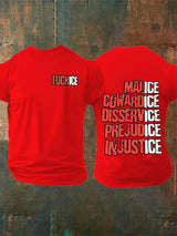 Men's  Justice For Her  Print  T-Shirt