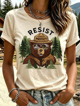 Women's Protect Our Forest Comfortable Short-Sleeved T-Shirt