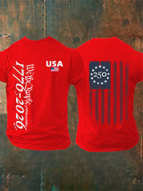 Men's USA 250TH Print Crew Neck T-Shirt