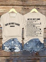 V-Neck Retro Funny WDNC Club Menopause Perimenopause Print T-Shirt