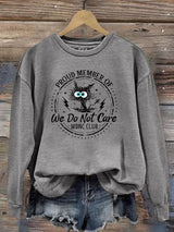 Women's  Retro Funny Proud Member Of Club Menopause Perimenopause Print   Sweatshirt