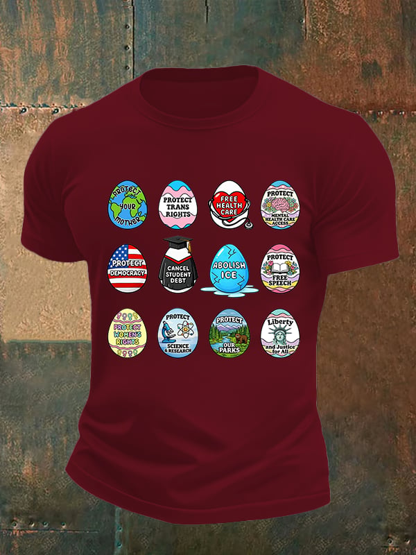 Men's  Spring Easter FDT Subtle Hidden Message T-shirt