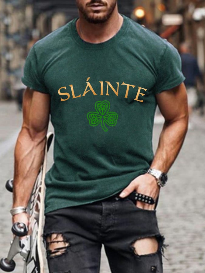 Men's Slainte St. Patrick's Day Casual Tee