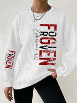 Women's Forgiven Ephesians 4 32 Christian Valentines Day Print Casual Sweatshirt