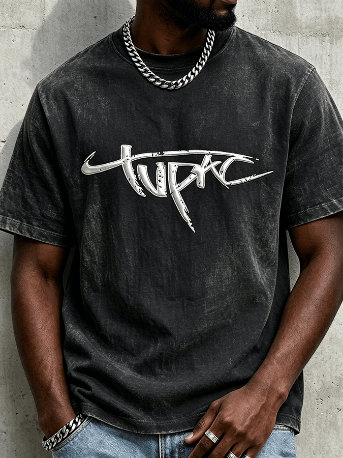 Men's Retro Rap Star Comfortable Pure Cotton T-Shirt