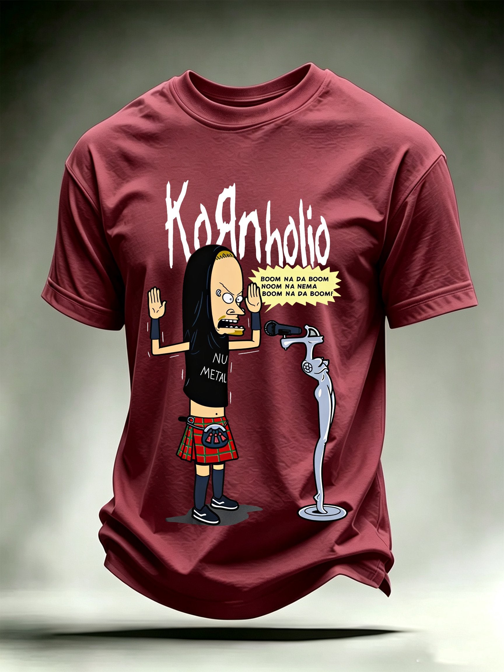 Men's Kornholio Nu-Metal Cartoon Pop Culture T-Shirt