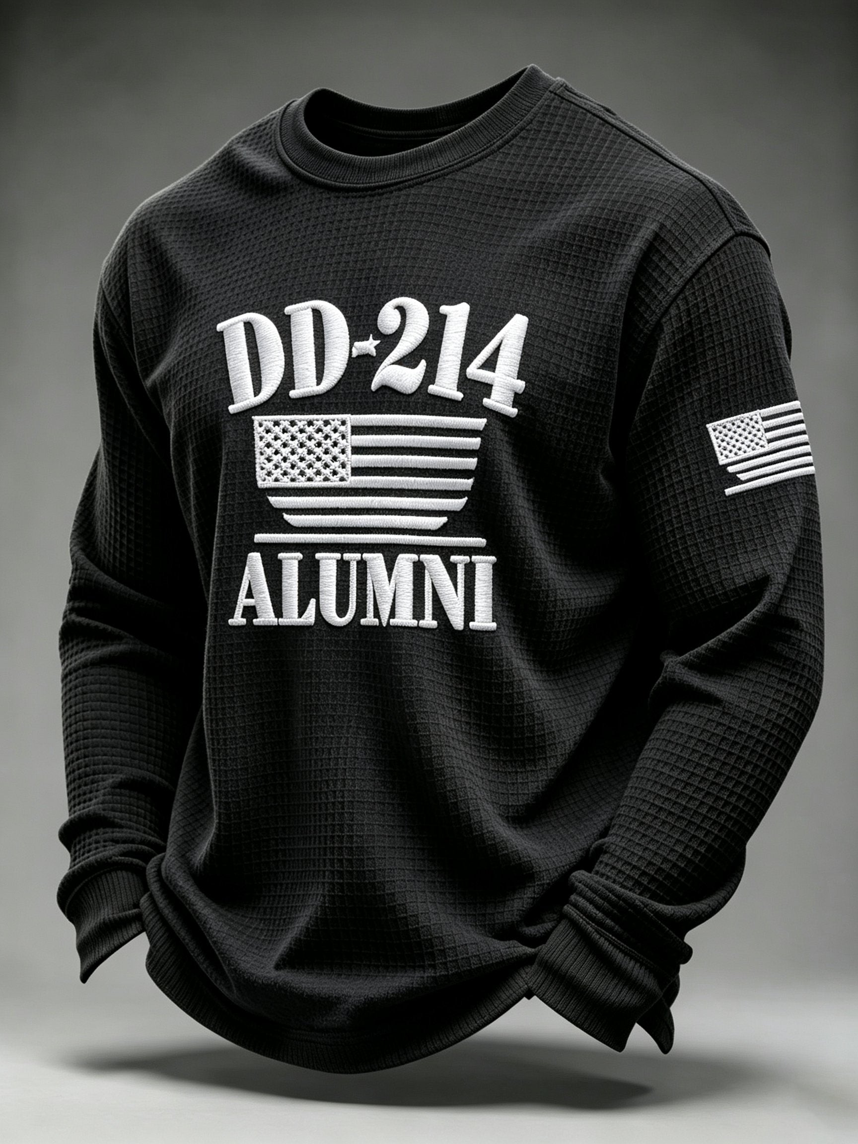 Men's U.S. Veterans Printed Waffle-Knit Top