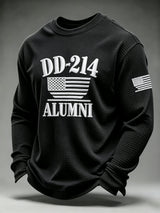Men's U.S. Veterans Printed Waffle-Knit Top