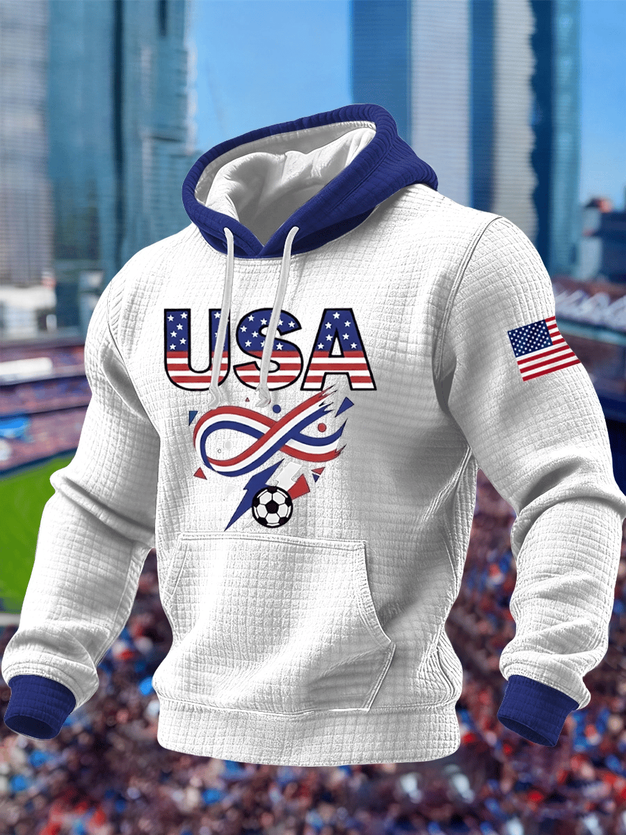 Men's USA Soccer Supporter Print Hoodie