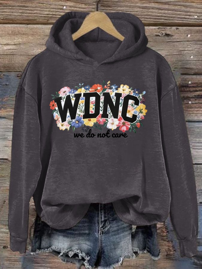 Retro Funny Proud Member Of WDNC Club Menopause Perimenopause Print Hoodie