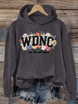 Retro Funny Proud Member Of WDNC Club Menopause Perimenopause Print Hoodie