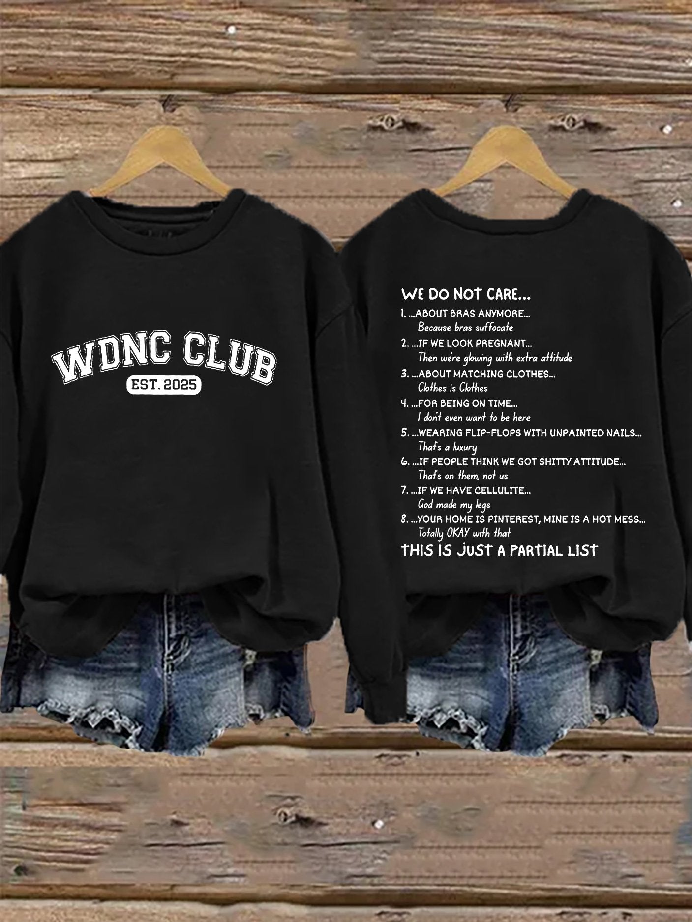 Retro Proud Member Of WDNC Club Est. 2025 Print Sweatshirt