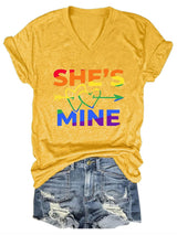 Women's She's Mine Print Short Sleeve T-Shirt