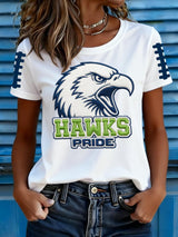 Women's Football Print T-shirt