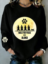 Women's Walk For Peace  Art Print Sweatshirt
