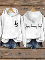 Jesus Has My Back Casual Hoodie