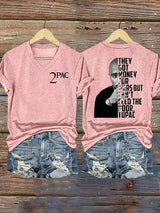 Women's  2Pac Rapper Print T-Shirt