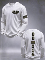 Men's Veteran Pride DD-214 Printed Waffle Long-Sleeve T-Shirt