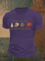 Men's  Same shit Different costume Print T-Shirt