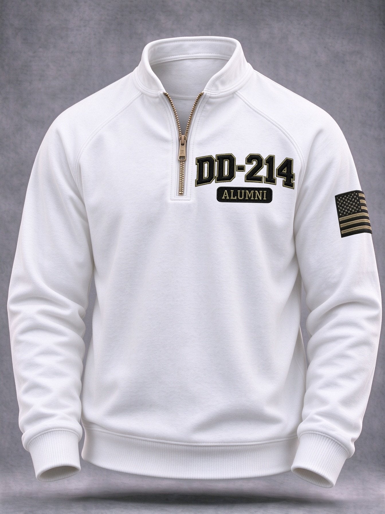 Men's Veteran Pride DD-214 Printed Half-Zip Sweatshirt