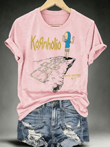 Women's  Vintage Kornholio Graphic Funny T-Shirt