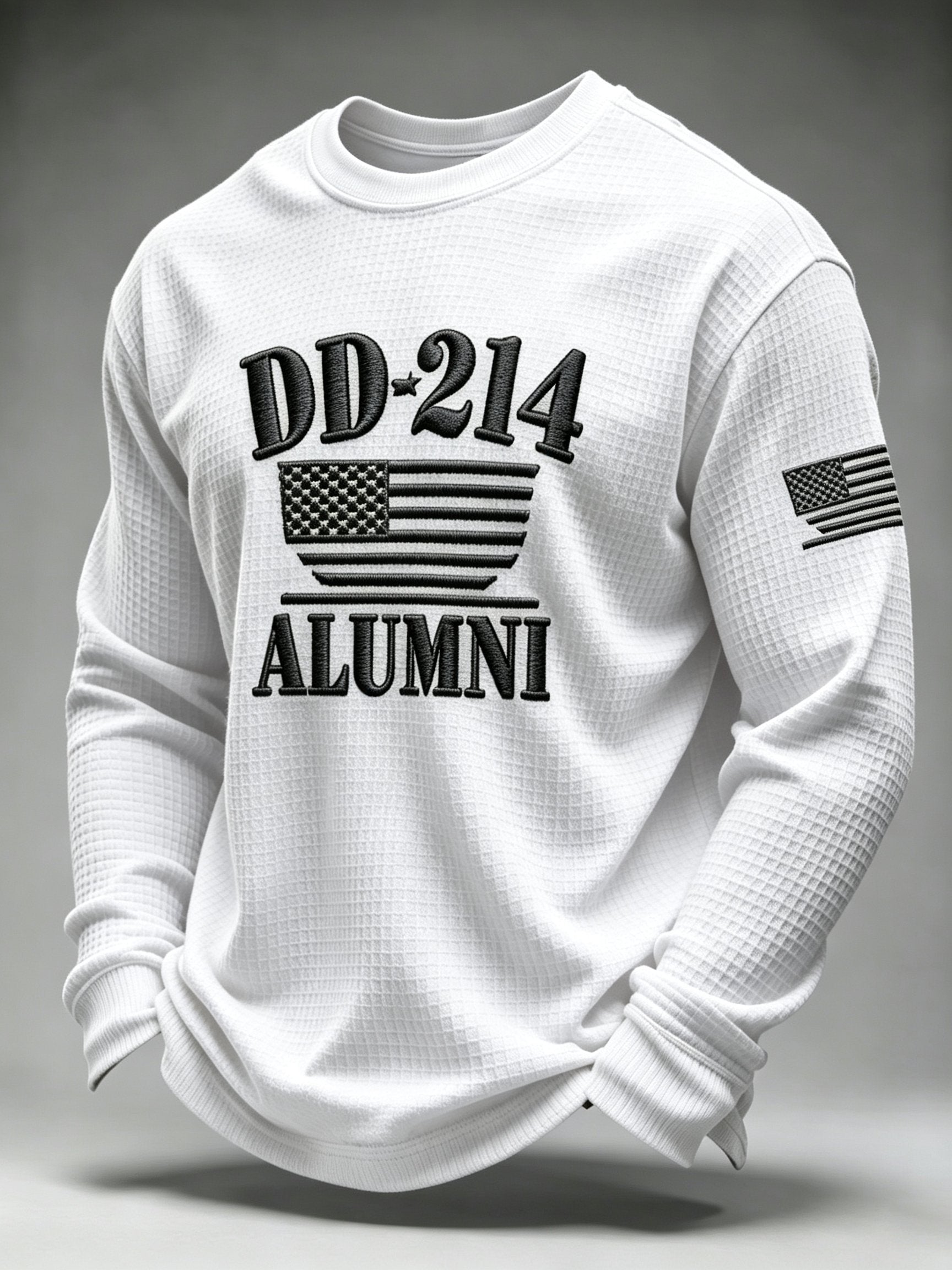 Men's U.S. Veterans Printed Waffle-Knit Top
