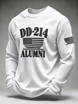 Men's U.S. Veterans Printed Waffle-Knit Top