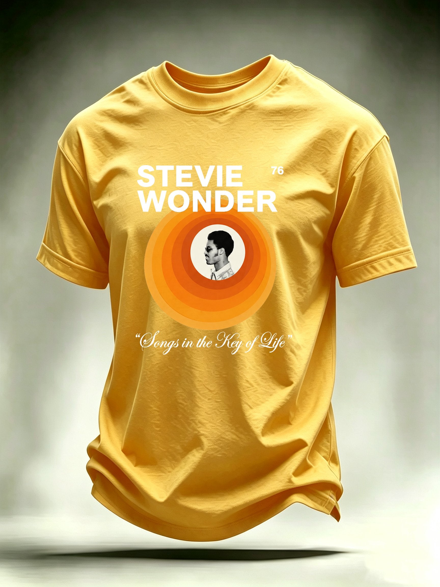 Men's Retro Album Concentric Circles Graphic Apparel Anniversary Tour Shirt