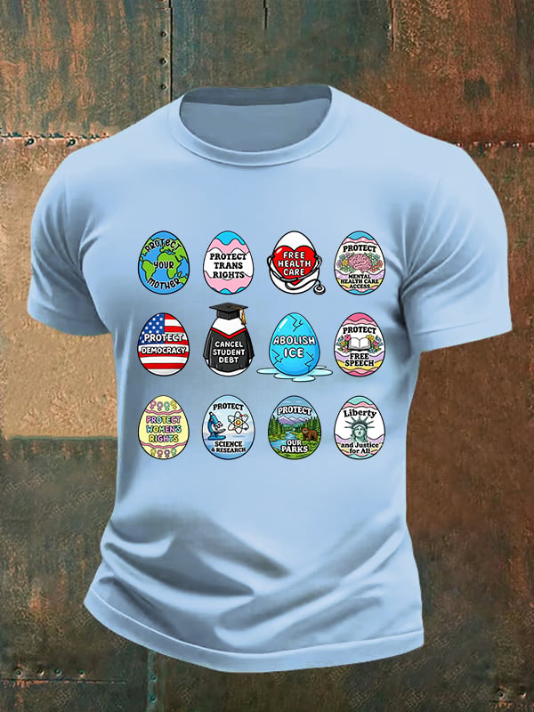 Men's  Spring Easter FDT Subtle Hidden Message T-shirt