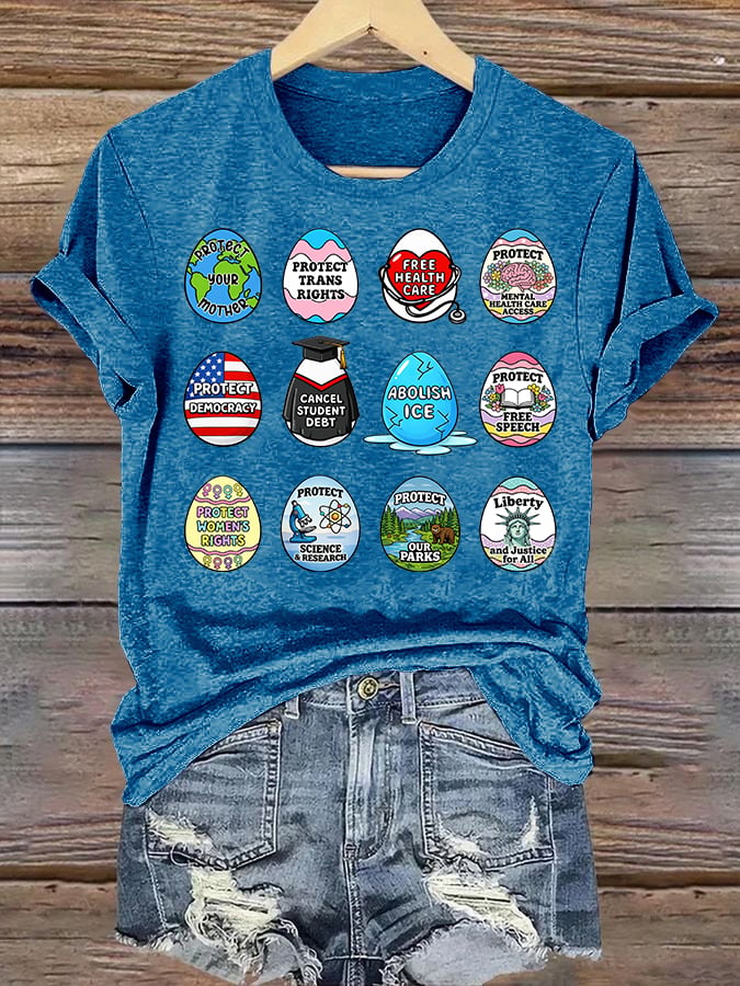 Women's  Spring Easter FDT Subtle Hidden Message T-shirt