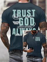 🔥Buy 3 Get 15% Off🔥Men'S Faith Trust God Always Print T-Shirt