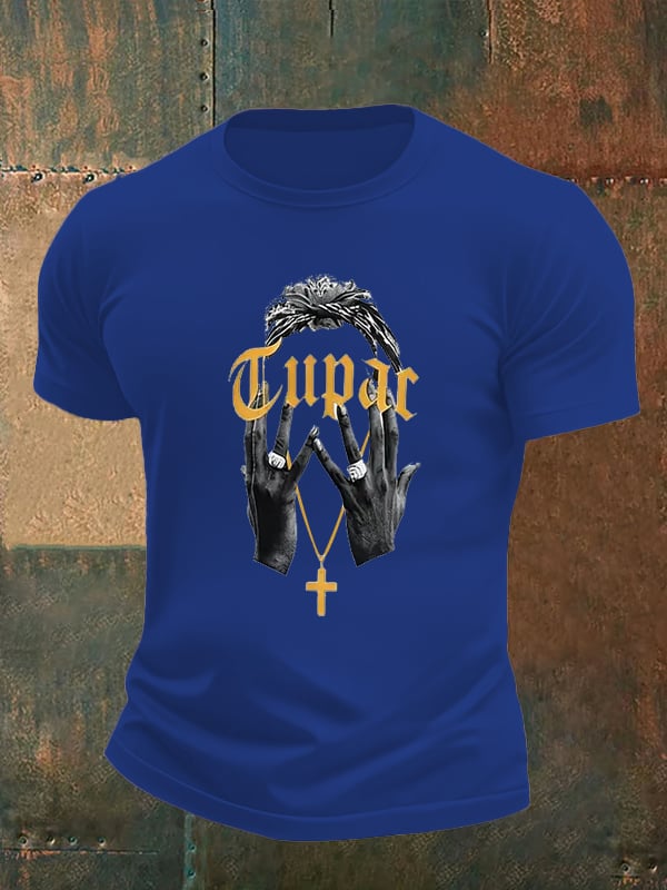 Men's Retro Rap Star Comfortable Pure Cotton T-Shirt
