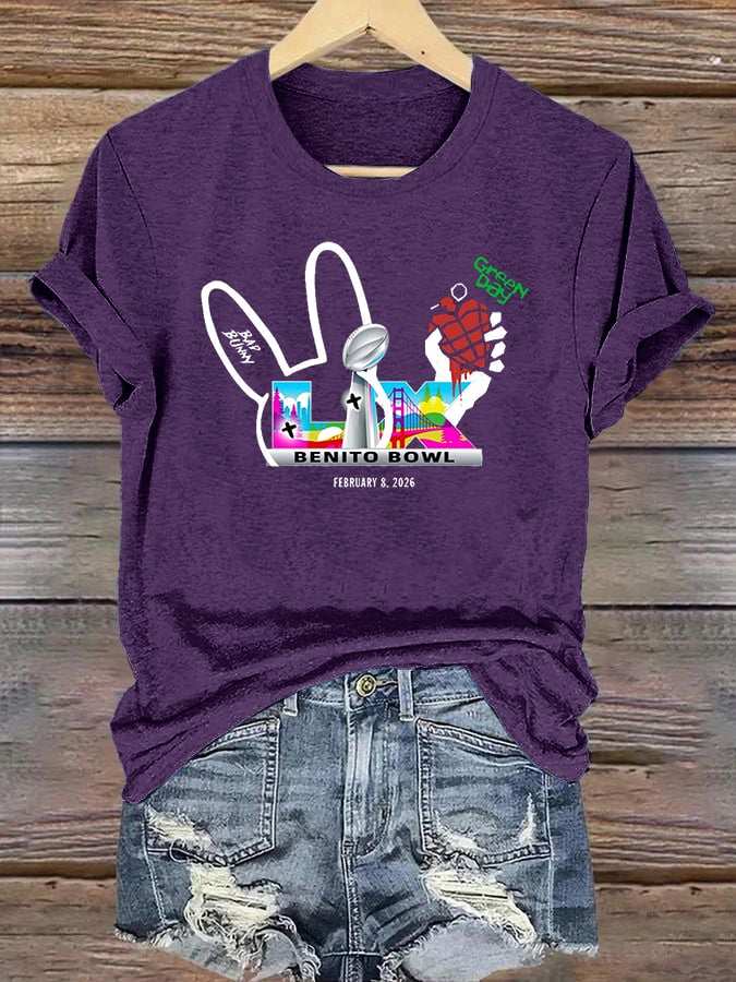 Women's  Opening And Halftime Shows Print Casual T-shirt