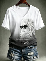 Women's Casual Print Short-Sleeve T-Shirt