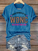 Women's  Retro Funny Proud Member Of Club Menopause Perimenopause Print T-Shirt