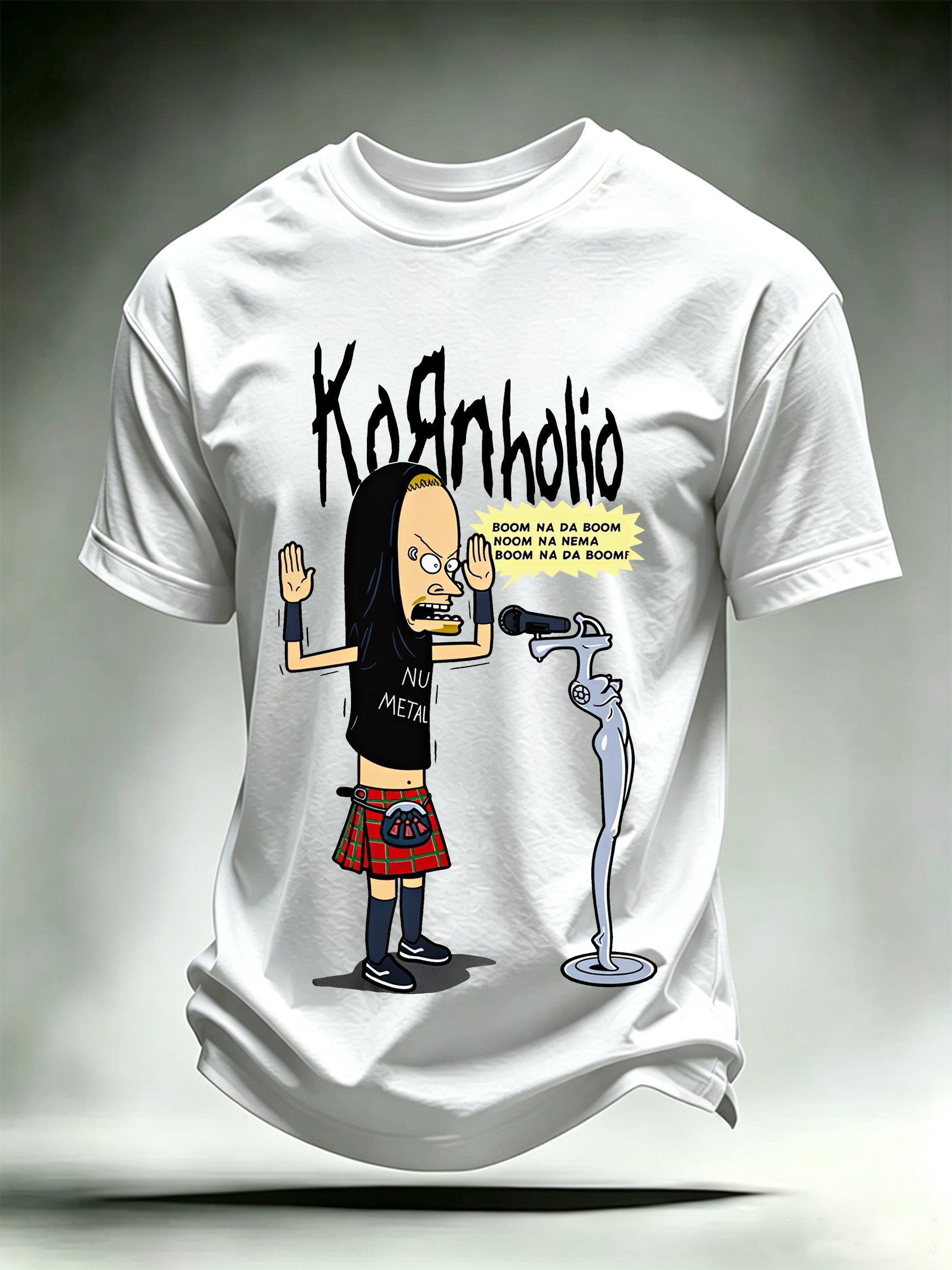 Men's Kornholio Nu-Metal Cartoon Pop Culture T-Shirt