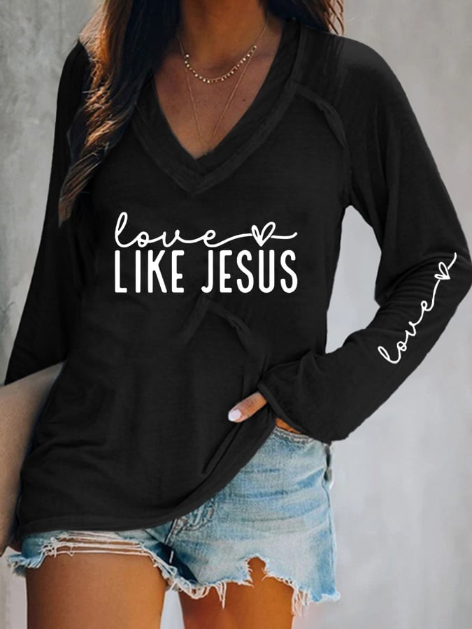 Women's  Hearts Print T-Shirt