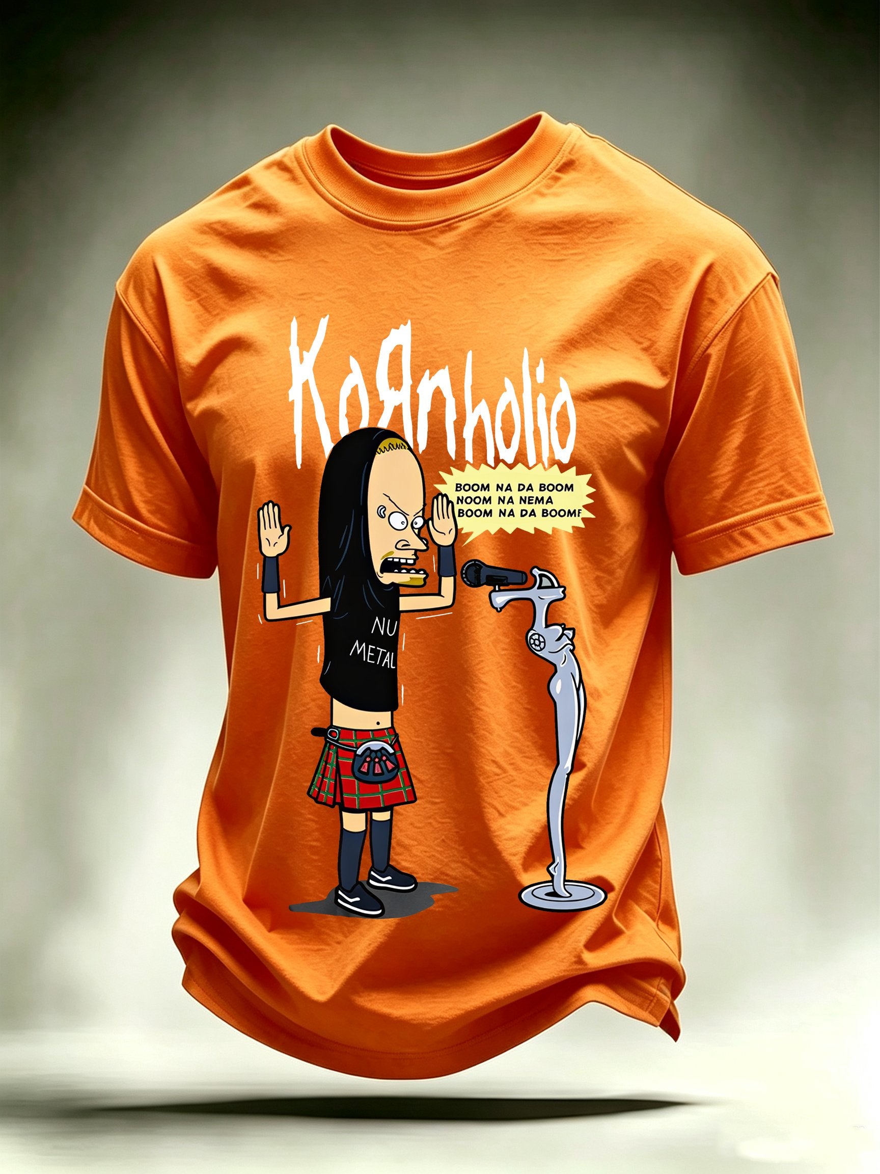 Men's Kornholio Nu-Metal Cartoon Pop Culture T-Shirt