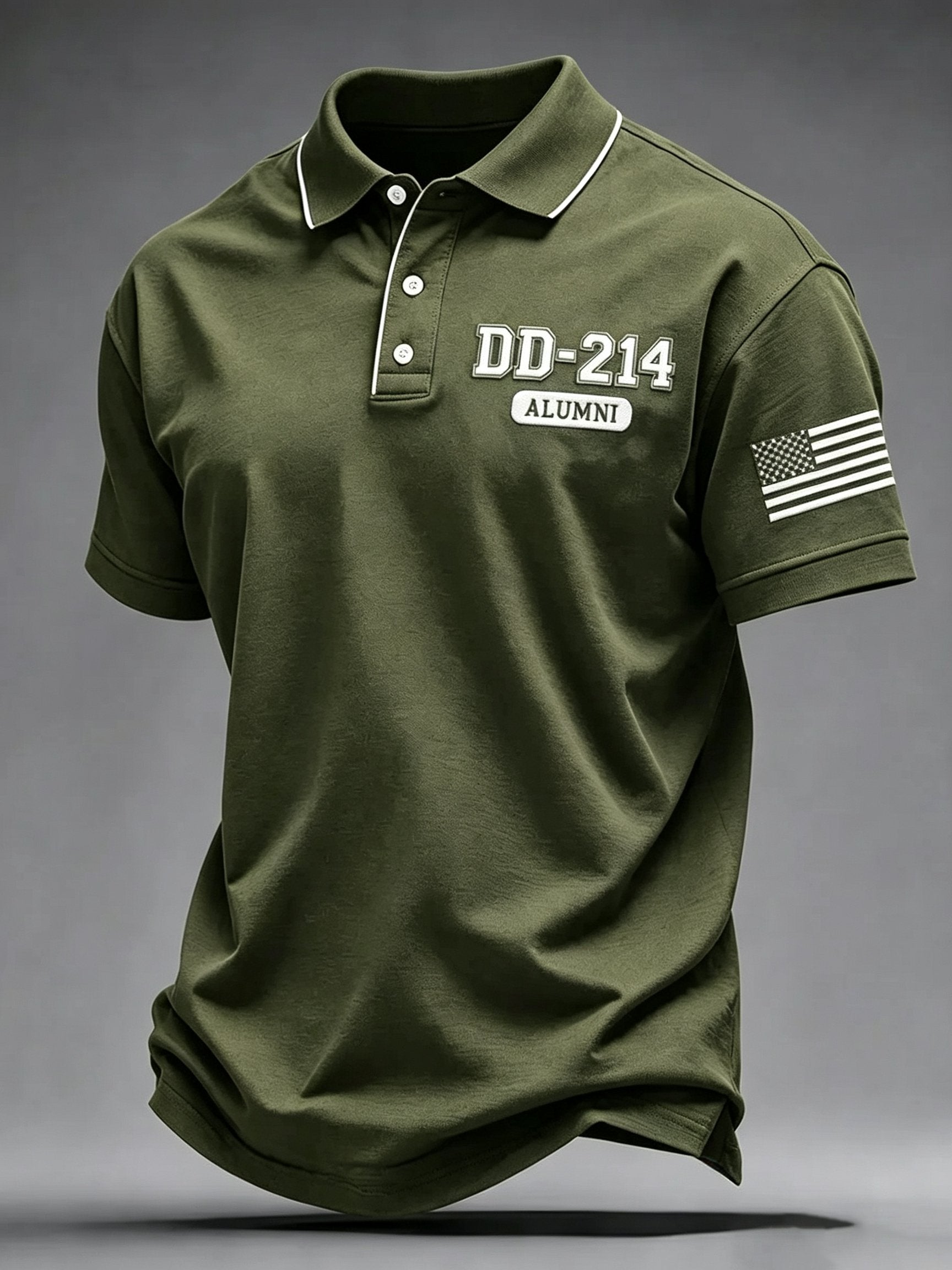 Men's U.S. Veterans Print Polo Shirt