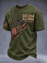 Men's Retro Print Short-Sleeve T-Shirt