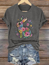 Women's  Spring Easter Bunny Subtle Hidden Message FDT T-shirt
