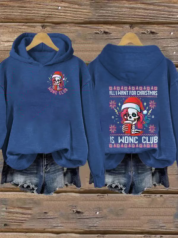 Women's  Retro Funny Proud Member Of Club We Do Not Care Menopause Perimenopause Print  Hoodie